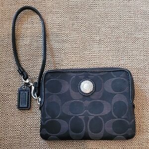 Coach Black and Gray Mini Bag